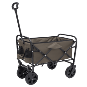 Collapsible Foldable Wagon Cart Beach Wagon Heavy Duty Utility Cart Utility Wagon Grocery Cart for for Camping Shopping Sports Gardeing Fishing S